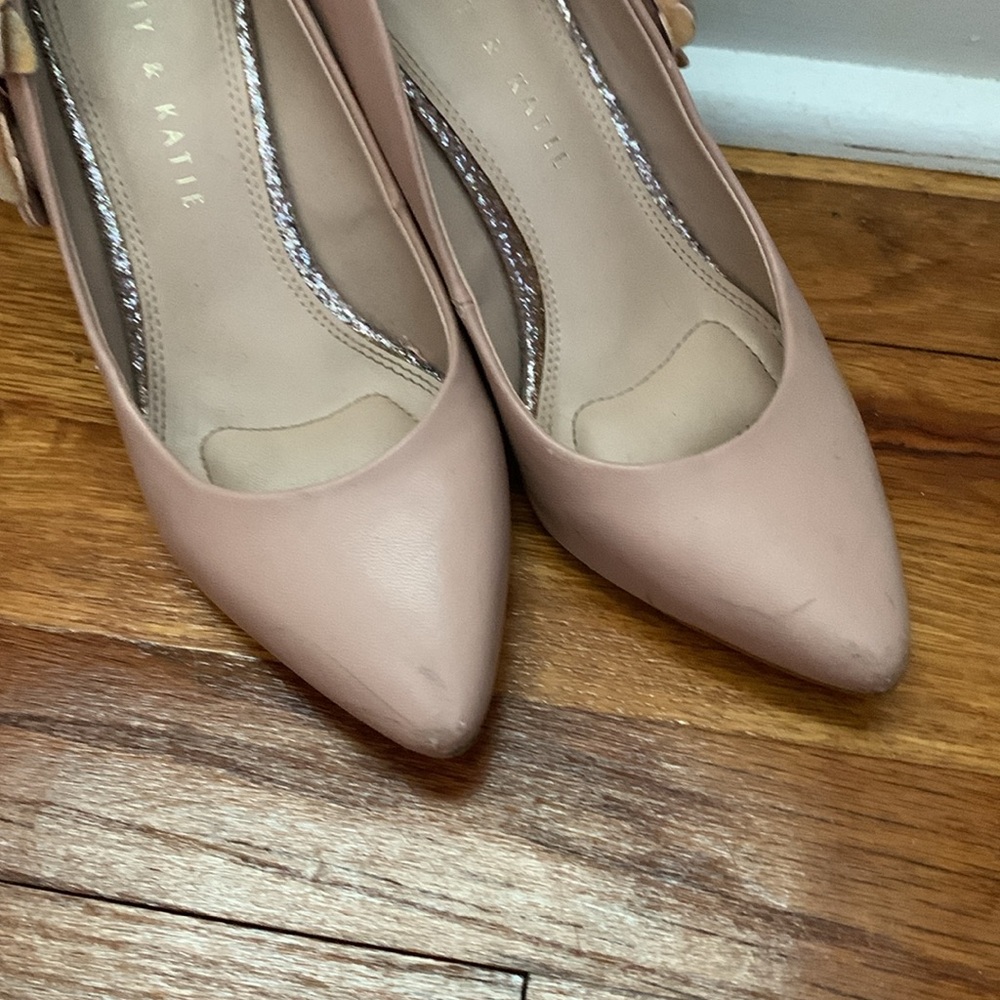 Kelly & Katie Women's Pink Floral Heels - Picture 4 of 7